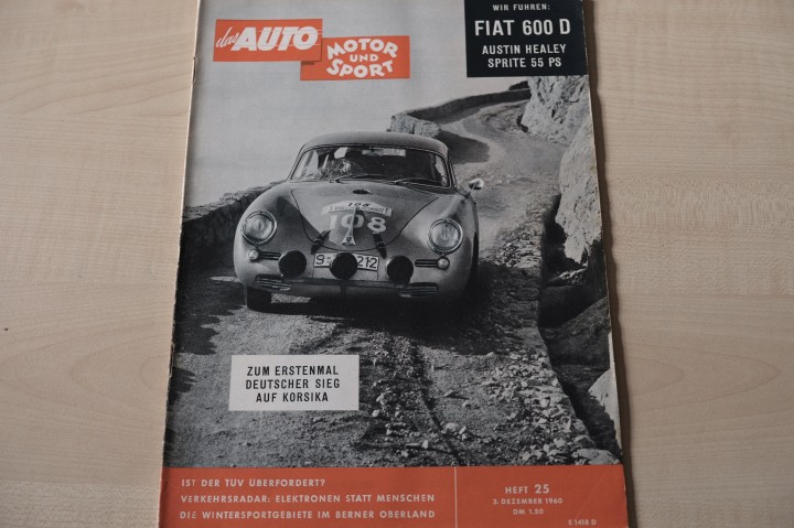 Deckblatt Auto Motor und Sport (25/1960)